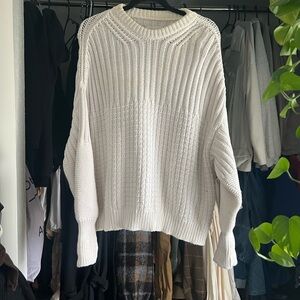 The knotty ones white sweater